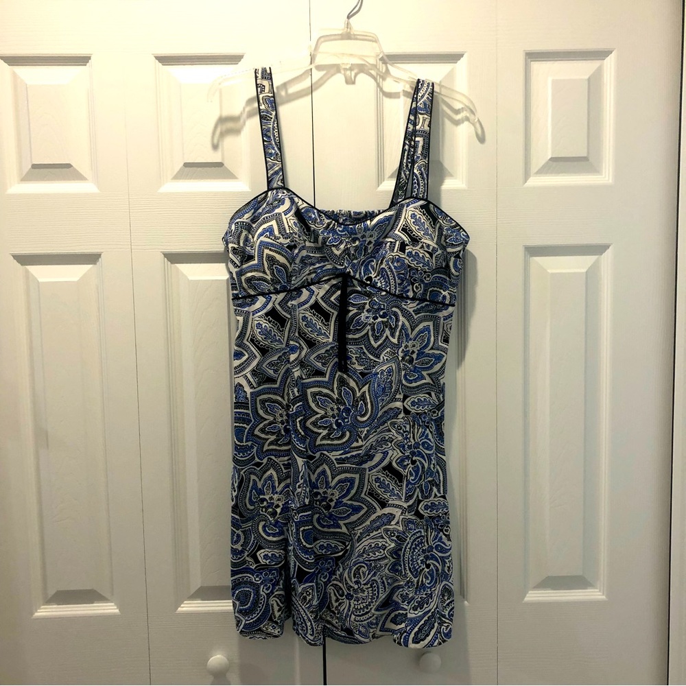 🌞 Blue and white Sundress 🌻🌼